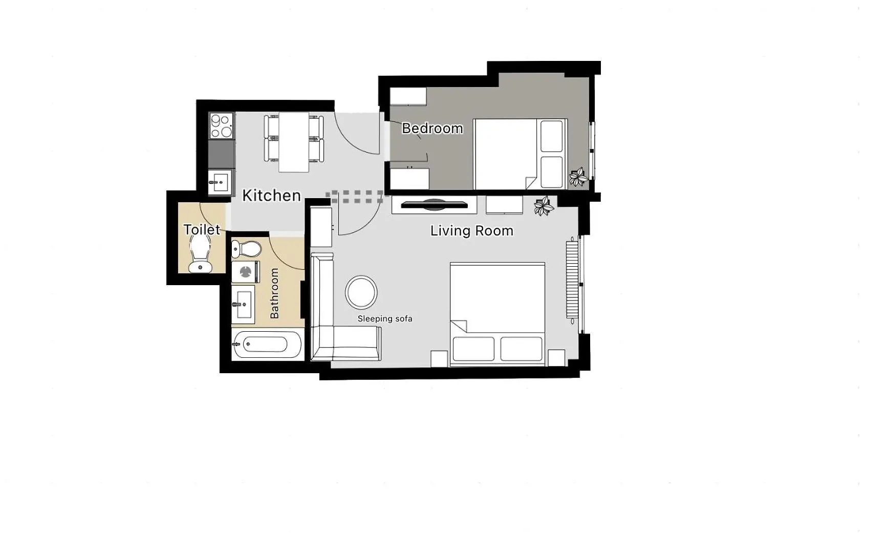 2Br 1,5Bath Chic City Suite Near Wenceslas Square 프라하 0*,  체코